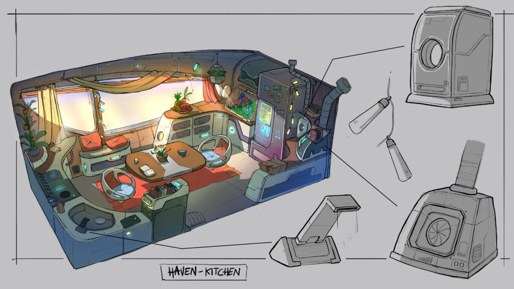 04 KitchenSketch The Art Of... Haven