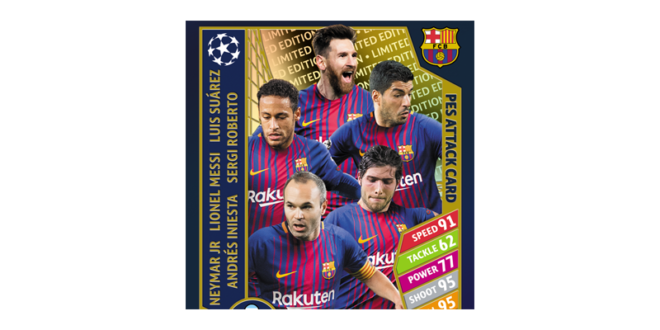 1 pes topps cardpng Konami partners with Topps Trading Cards for PES 2018 promotion