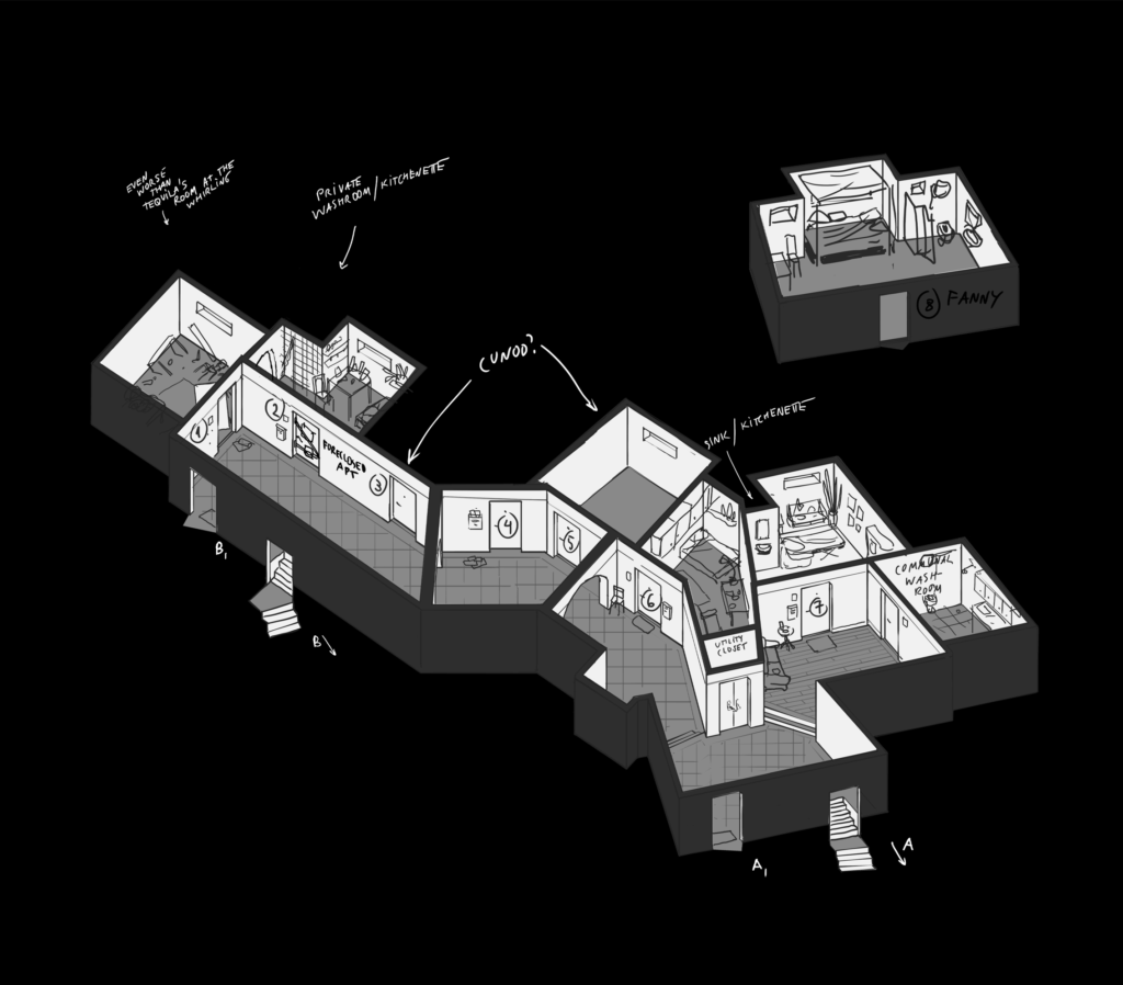 6 Enviro Capeside "We knew immediately that we needed to make a game with a striking and unique look to accompany the writing" – The Art Of Disco Elysium