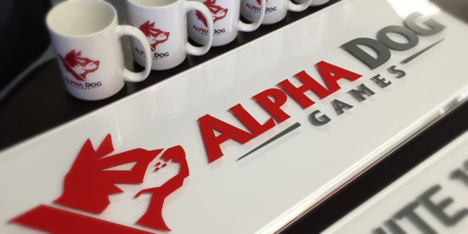Alpha Dog Sign and Mugs 2014 Bethesda acquires Alpha Dog Games