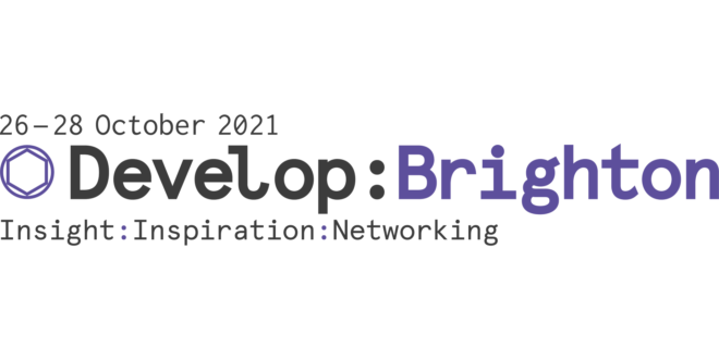 Develop Logo 2021 Dates Registration is now open for Develop:Brighton – with a 10% discount for MCV/DEVELOP readers!
