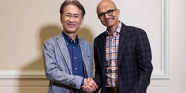 MS Exec NadellaSony CEO Kenichiro Yoshida 013 Sony and Microsoft’s cloud partnership shows how big a competitor Google’s Stadia really is