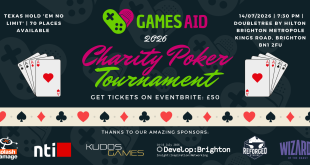 Poker tournment eventbrite artwork 2026 [Event news] Games Aid Charity Poker Tournament at Develop: Brighton 2026