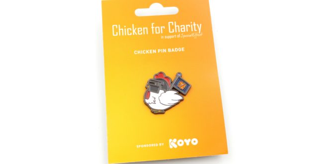 SE Chicken Pin Backing Card UK charity SpecialEffect partners with Koyo Store for industry 'Chicken for Charity' PUBG tournament