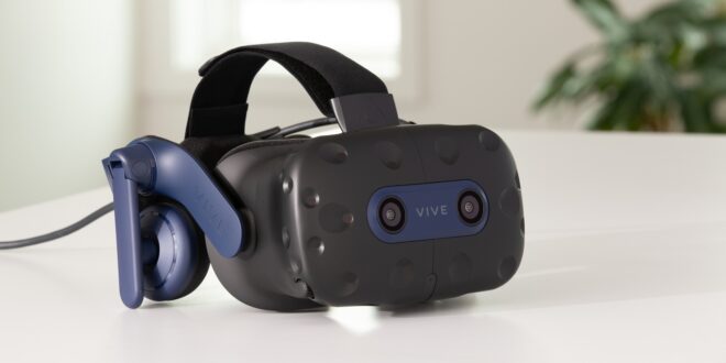 VIVE Pro 2 on a table 1 HTC VIVE reveals the VIVE Pro 2, featuring a 5K resolution display, a 120 Hz refresh rate and a 120-degree field of view