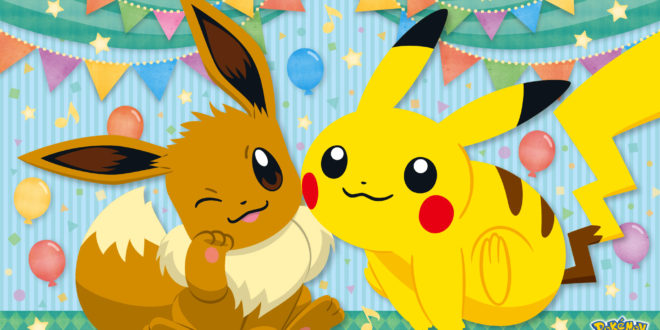 banner pokemon birthday 2018 wallpaper eevee pikachu Taking aim at the millions of Pokémon Go players still checking in each month is a no brainer for Nintendo