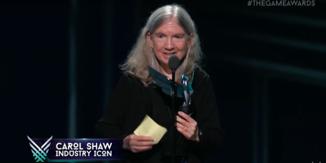 carol shaw 1400png Carol Shaw awarded 'Industry Icon' honour at The Game Awards