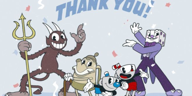 cuphead platinum announcement headerpng Cuphead sells 1m in two weeks, but only around 400,000 on Xbox
