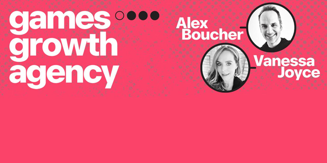 games growth agency header Biz Dev and Events veterans Alex Boucher and Vanessa Joyce have launched the Games Growth Agency