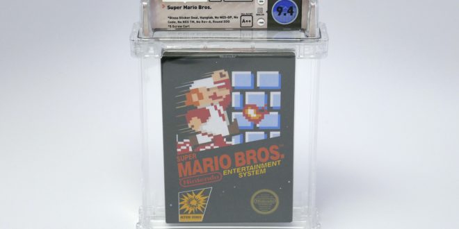 hpwoz63w A sealed copy of Super Mario Bros. has sold for a record-breaking sum