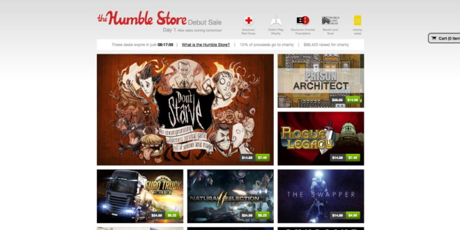 humble store debut 20131111 screenshot 01jpg Humble Bundle charity games retailer acquired by IGN