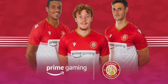 unnamed 1 3 Amazon's Prime Gaming signs two-year shirt sponsorship deal with Stevenage FC