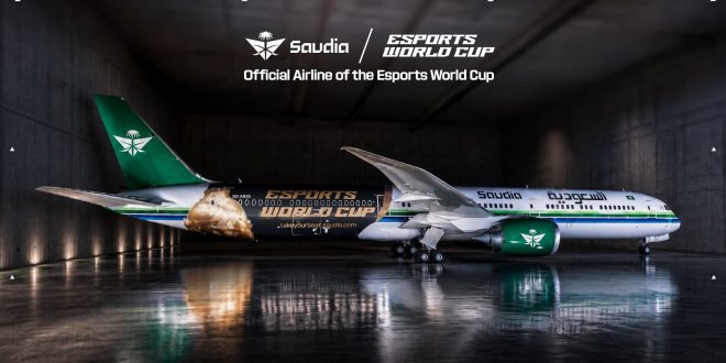 uyjh [Industry news] Saudia Joins Esports World Cup 2026 as Official Airline, Unveils Branded EWC Aircraft