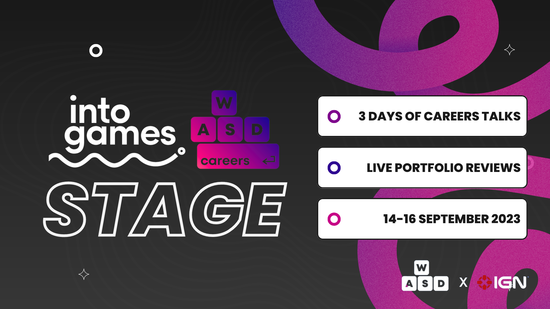 wasd careers 2023 wasd x ign header img WASD X IGN is partnering up with Into Games for WASD Careers